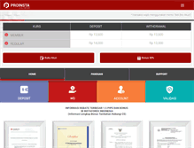 Tablet Screenshot of indofxrebates.com
